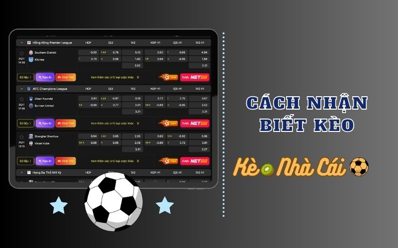 Cách nhận biết biến động kèo chính xác