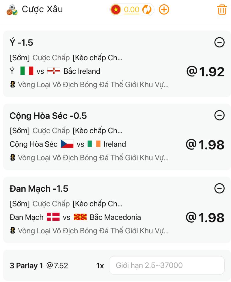 Chọn kèo handicap nhỏ để giảm biến động