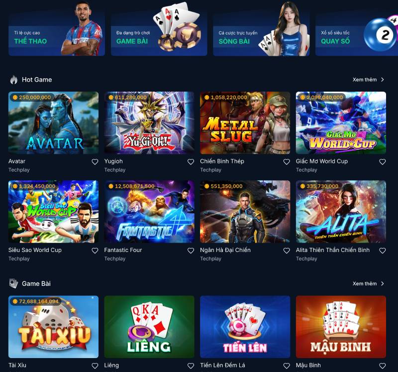 Kho kèo cá cược và trò chơi tại Rikbet