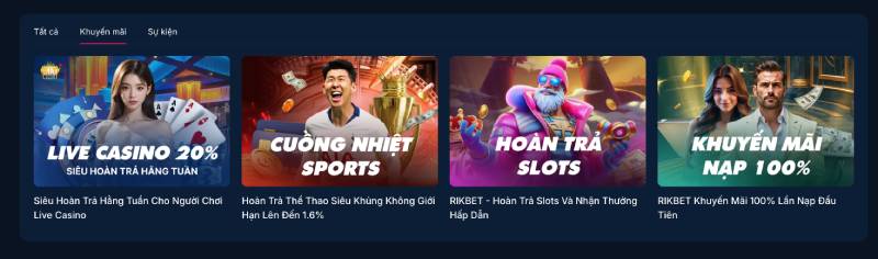 Khuyến mãi hấp dẫn dành cho người chơi