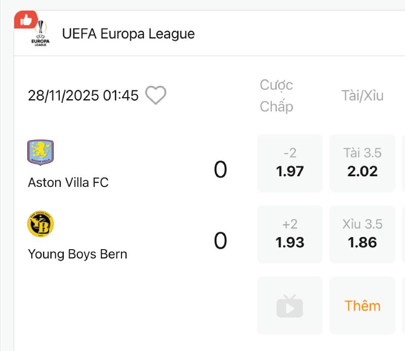 Tỷ lệ nghiêng về đội mạnh nhưng lịch thi đấu bất lợi