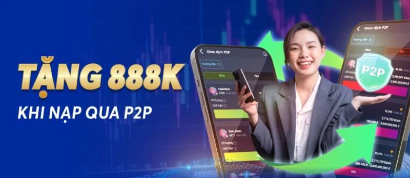 Ưu đãi nạp qua P2P cho người chơi thể thao
