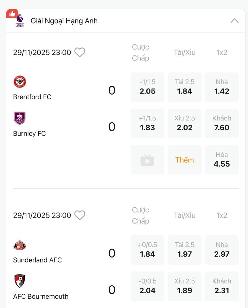 Ưu tiên trận có dữ liệu minh bạch 