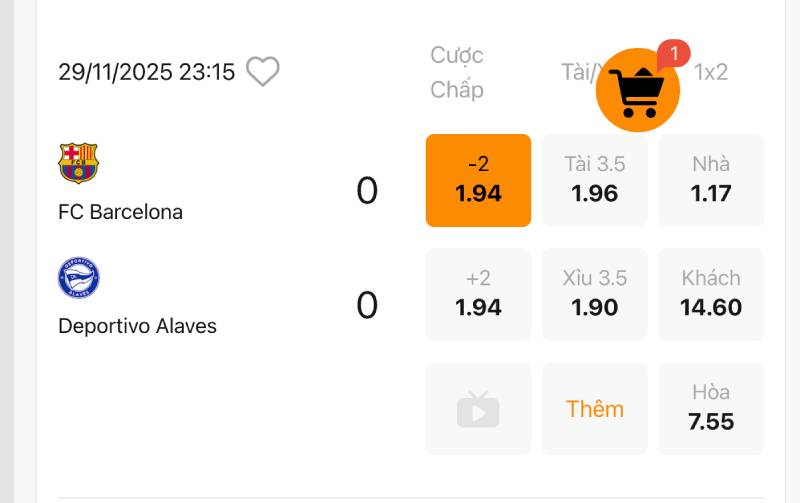 Ưu tiên trận thuộc giải đấu quen thuộc 