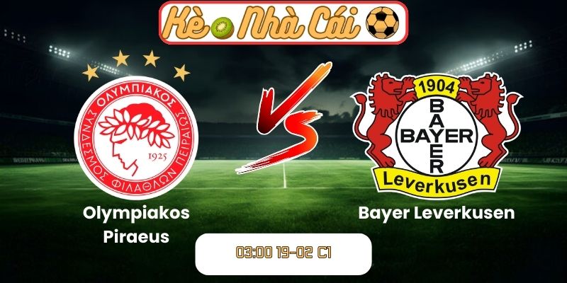Soi kèo trận đấu Olympiakos Piraeus vs Bayer Leverkusen (03:00 19-02, C1)