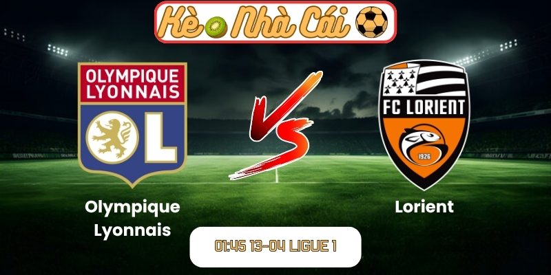 Soi kèo trận đấu Olympique Lyonnais vs Lorient (01:45 13-04, Ligue 1) 1 Olympique Lyonnais vs Lorient